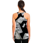 Flying USD Print Women's Racerback Tank Top