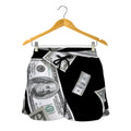Flying USD Print Women's Shorts