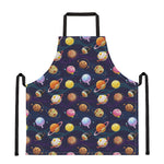 Food Planets Pattern Print Apron
