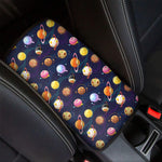 Food Planets Pattern Print Car Center Console Cover