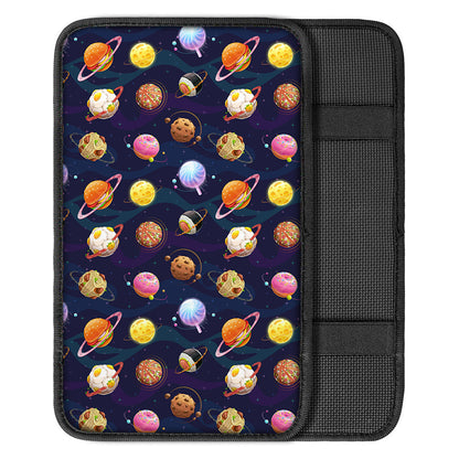 Food Planets Pattern Print Car Center Console Cover