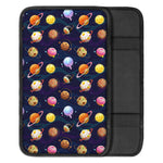 Food Planets Pattern Print Car Center Console Cover