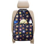 Food Planets Pattern Print Car Seat Organizers
