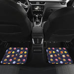 Food Planets Pattern Print Front and Back Car Floor Mats