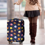 Food Planets Pattern Print Luggage Cover