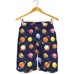 Food Planets Pattern Print Men's Shorts