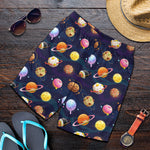 Food Planets Pattern Print Men's Shorts