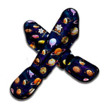 Food Planets Pattern Print Muay Thai Shin Guard