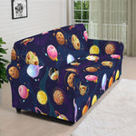 Food Planets Pattern Print Sofa Cover