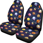 Food Planets Pattern Print Universal Fit Car Seat Covers