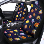 Food Planets Pattern Print Universal Fit Car Seat Covers