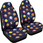 Food Planets Pattern Print Universal Fit Car Seat Covers
