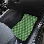 Forest Green Argyle Pattern Print Front Car Floor Mats