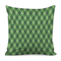 Forest Green Argyle Pattern Print Pillow Cover