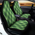 Forest Green Argyle Pattern Print Universal Fit Car Seat Covers