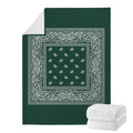 Forest Green Bandana Blanket