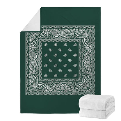 Forest Green Bandana Blanket