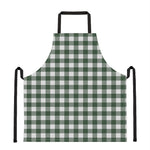 Forest Green Buffalo Check Pattern Print Apron