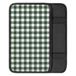 Forest Green Buffalo Check Pattern Print Car Center Console Cover