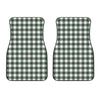 Forest Green Buffalo Check Pattern Print Front Car Floor Mats