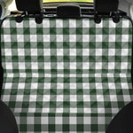 Forest Green Buffalo Check Pattern Print Pet Car Back Seat Cover