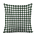 Forest Green Buffalo Check Pattern Print Pillow Cover