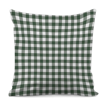 Forest Green Buffalo Check Pattern Print Pillow Cover