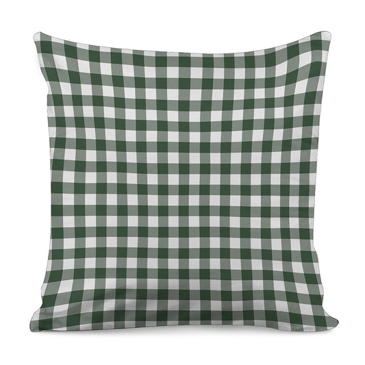 Forest Green Buffalo Check Pattern Print Pillow Cover