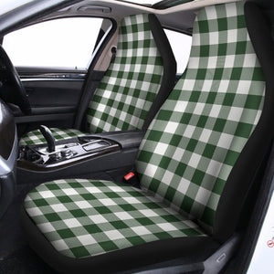 Forest Green Buffalo Check Pattern Print Universal Fit Car Seat Covers