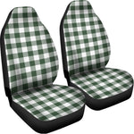 Forest Green Buffalo Check Pattern Print Universal Fit Car Seat Covers