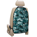Forest Green Camouflage Print Car Seat Organizers