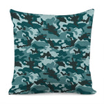 Forest Green Camouflage Print Pillow Cover