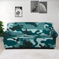 Forest Green Camouflage Print Sofa Cover