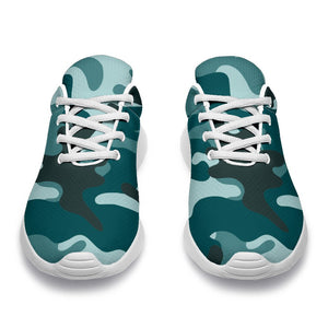 Forest Green Camouflage Print Sport Shoes GearFrost