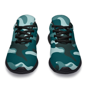 Forest Green Camouflage Print Sport Shoes GearFrost