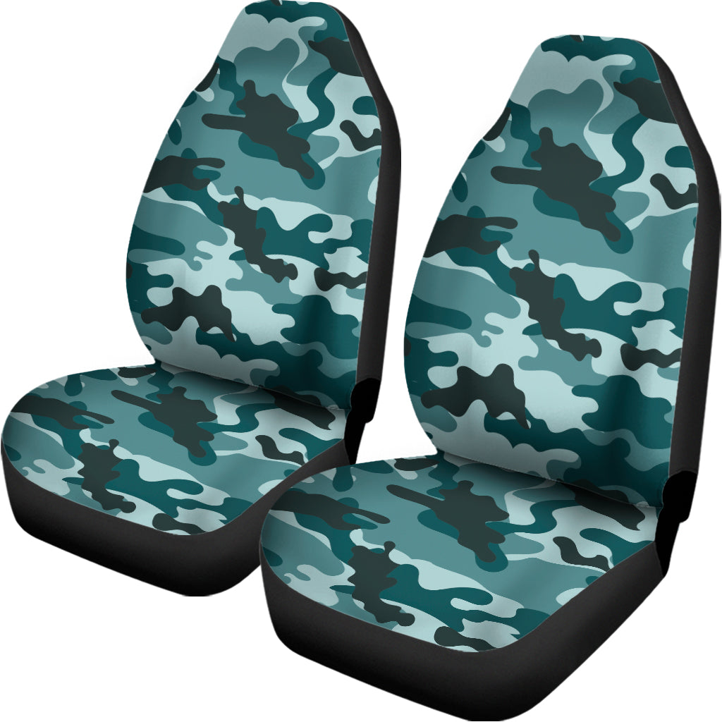 Forest Green Camouflage Print Universal Fit Car Seat Covers
