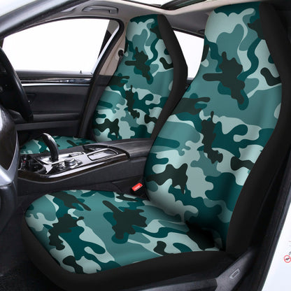 Forest Green Camouflage Print Universal Fit Car Seat Covers