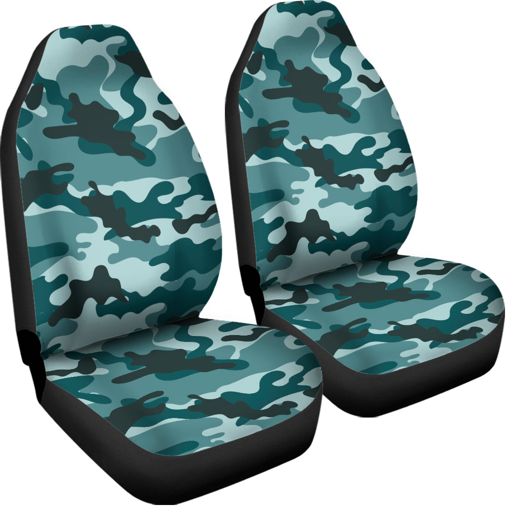 Forest Green Camouflage Print Universal Fit Car Seat Covers