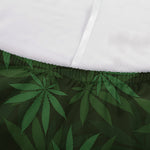 Forest Green Cannabis Leaf Print Sofa Cover