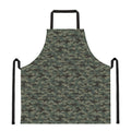 Forest Green Digital Camo Pattern Print Apron