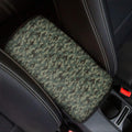 Forest Green Digital Camo Pattern Print Car Center Console Cover