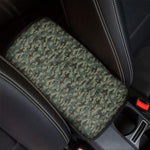 Forest Green Digital Camo Pattern Print Car Center Console Cover