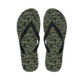 Forest Green Digital Camo Pattern Print Flip Flops