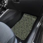Forest Green Digital Camo Pattern Print Front Car Floor Mats