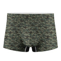 Forest Green Digital Camo Pattern Print Men's Boxer Briefs