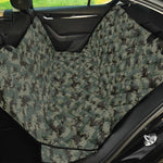 Forest Green Digital Camo Pattern Print Pet Car Back Seat Cover