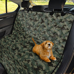 Forest Green Digital Camo Pattern Print Pet Car Back Seat Cover