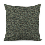 Forest Green Digital Camo Pattern Print Pillow Cover