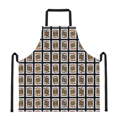 Four Jacks Playing Cards Pattern Print Apron