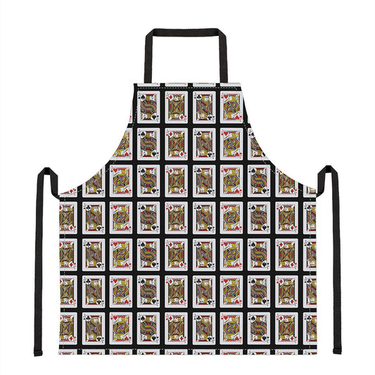 Four Jacks Playing Cards Pattern Print Apron